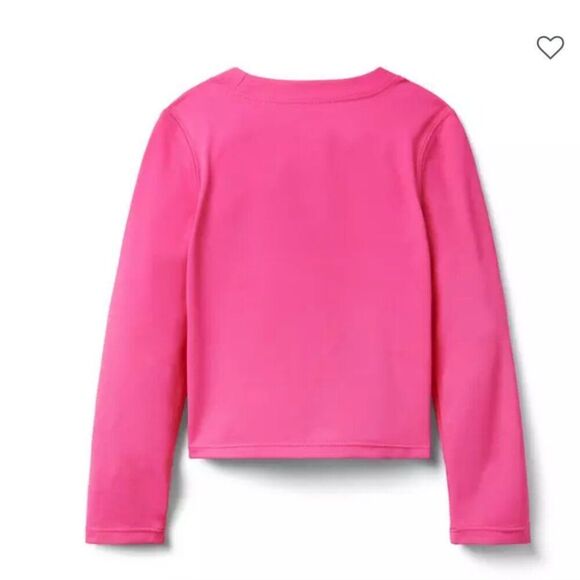 Janie and Jack 100048655 Pink Recycled Rosette Rash Guard size 12-18 m NWT - Picture 2 of 9